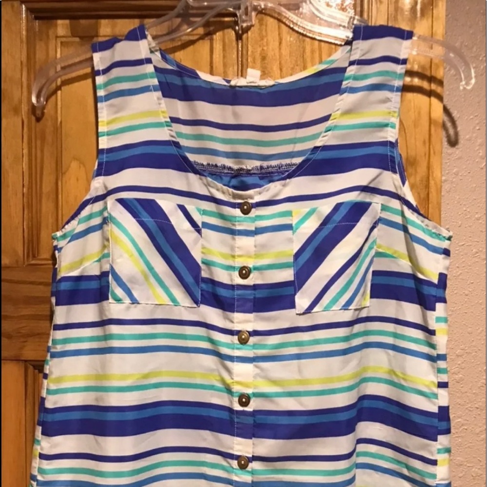 Stripe Tank Top Blouse Size Small  4 - 6